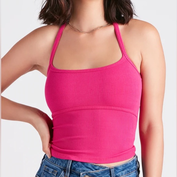 Windsor Tops - Pink Crop Top